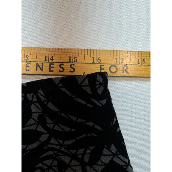 East 5th Womens A-Line Skirt Size 12 Black Gray Floral Whimsigoth Chic Boho - Picture 7 of 12